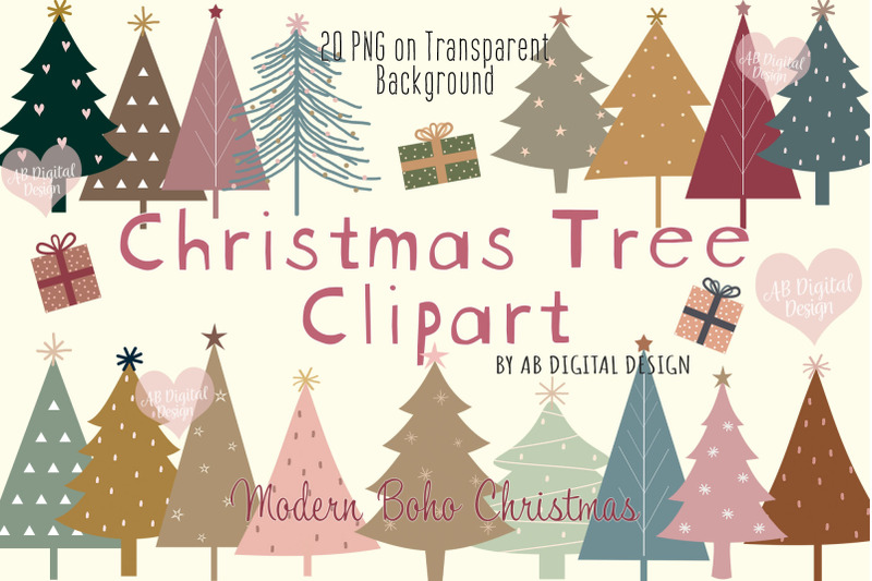 christmas-tree-clipart-modern-christmas-scandi-boho-christmas