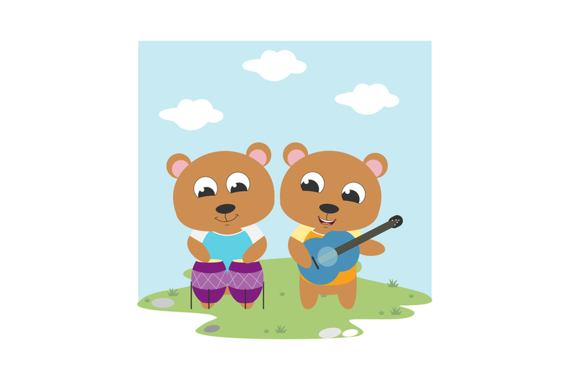 bear-play-music