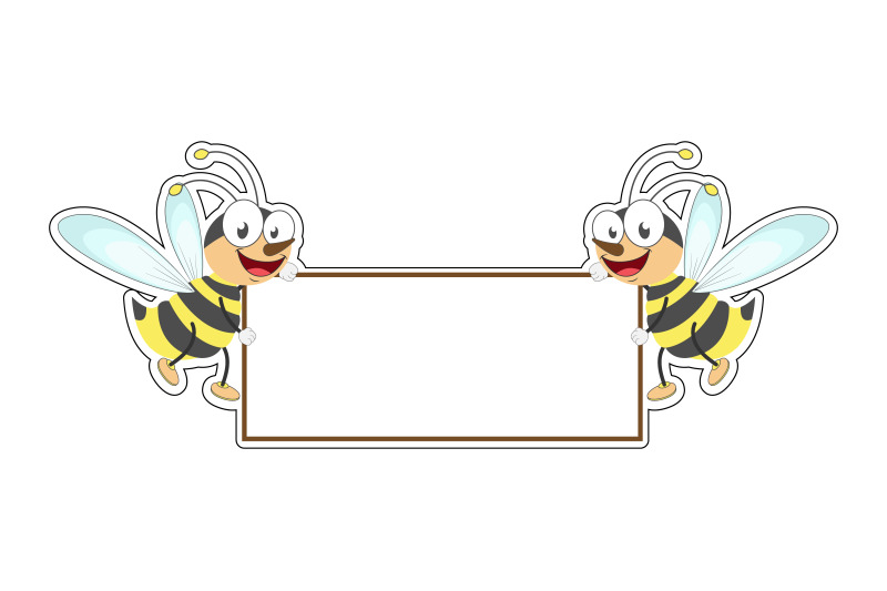 bee-with-white-board