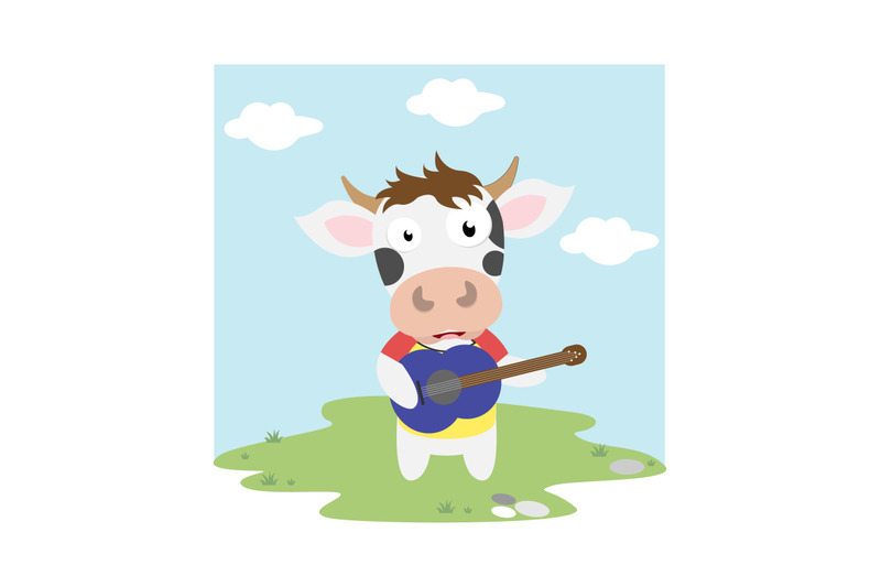 cow-play-guitar