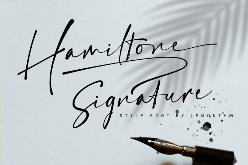 hamiltone-signature-font