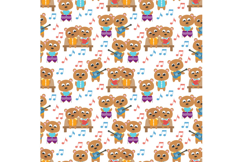 pattern-of-bear-animal-cartoon