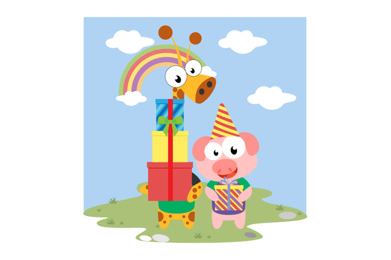 pig-and-giraffe-birthday