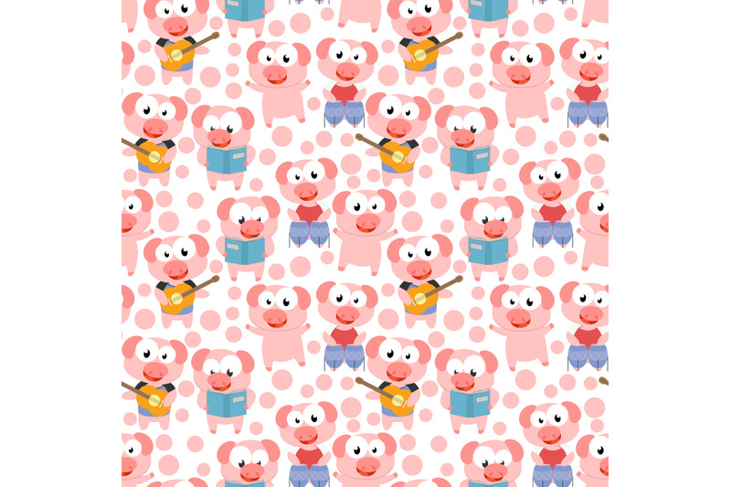 pattern-of-cute-pig-animal-cartoon