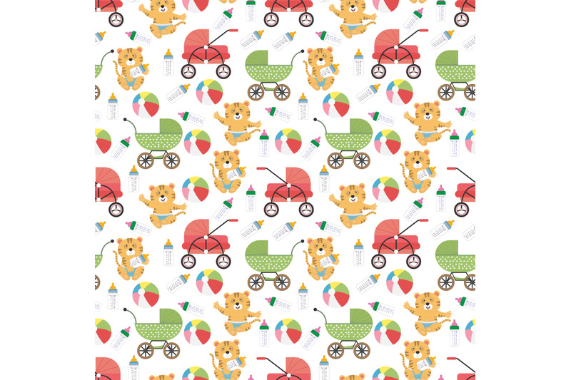 pattern-of-baby-tiger-animal-cartoon