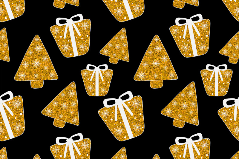 new-year-pattern-christmas-golden-pattern-christmas-svg