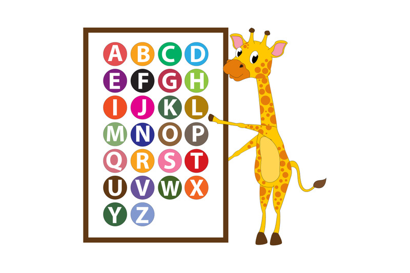 giraffe-with-alphabet-letters