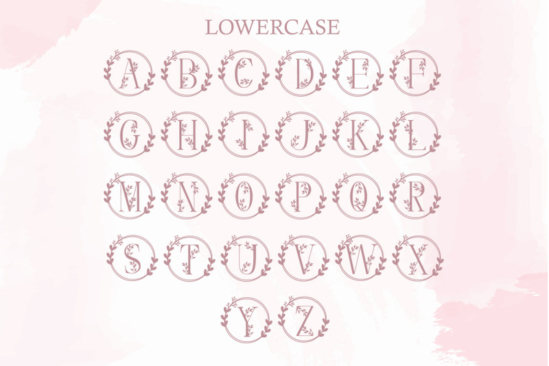 monogram-handrawn-floral-font