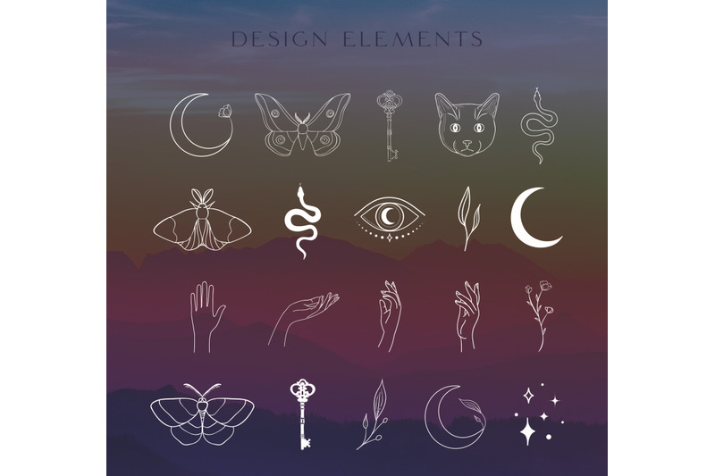 white-logo-elements-illustrations-esoteric-mystic-symbols-tattoo