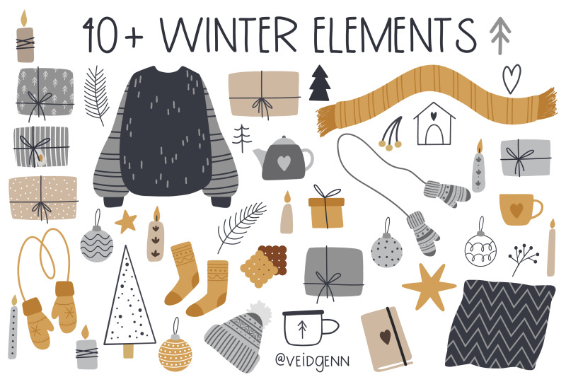 winter-clipart-set-42-christmas-elements