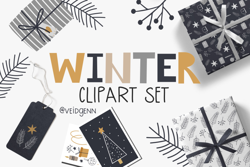 winter-clipart-set-42-christmas-elements