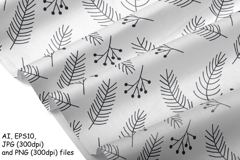 christmas-pattern-with-pine-tree-branches