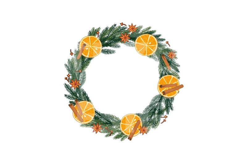 christmas-wreath-png-christmas-tree-frame-hand-drawn-vector