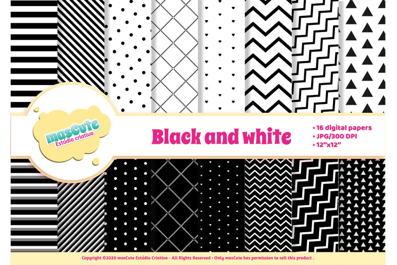digital-paper-pack-black-and-white