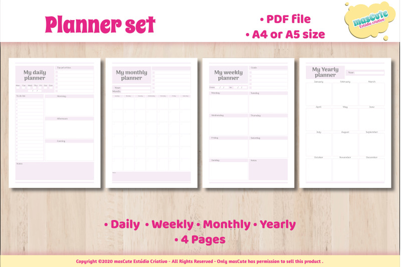 weekly-monthly-daily-planner-set