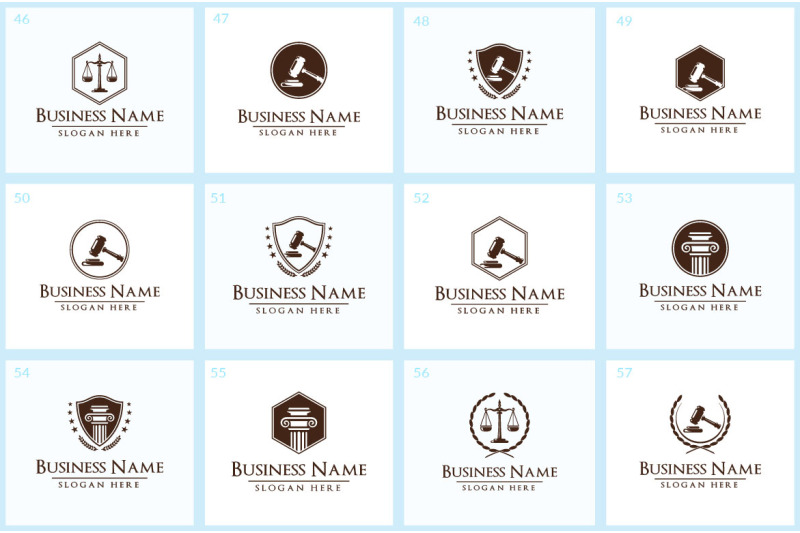 55-attorney-and-lawyer-logo-bundle