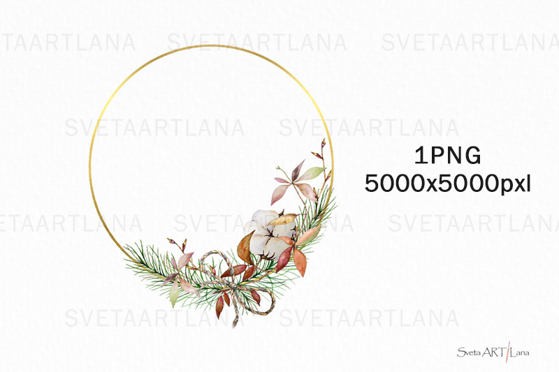 christmas-wreath-gold-png-watercolor-winter-wreath