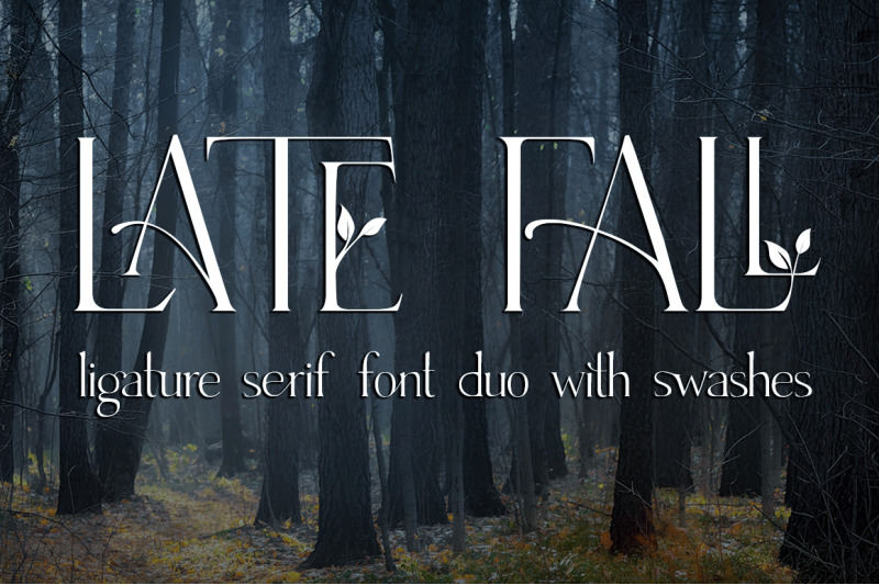 late-fall-floral-serif-ligature-font-duo