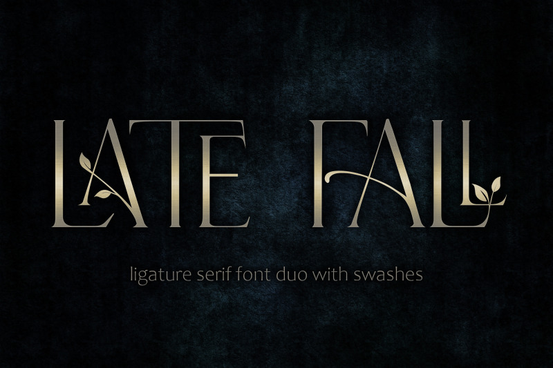 late-fall-floral-serif-ligature-font-duo