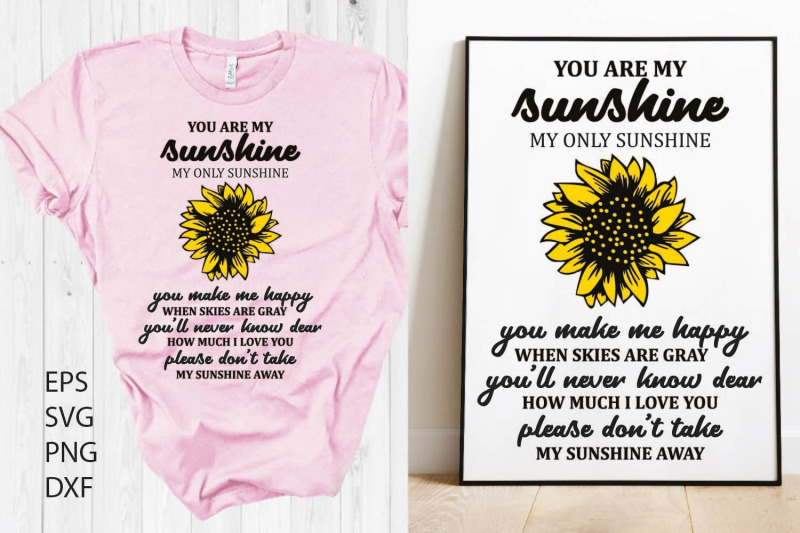 you-are-my-sunshine-svg-sunflower-svg-sunshine-svg