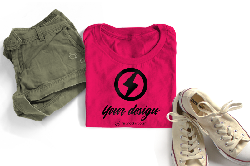 tee-with-shorts-and-sneakers-photoshop-mock-up