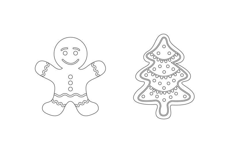 christmas-gingerbread-outline-icon-vector