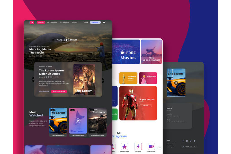 netflux-entertainment-landing-page