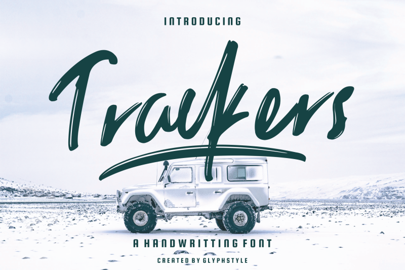 trackers-handwritten-font