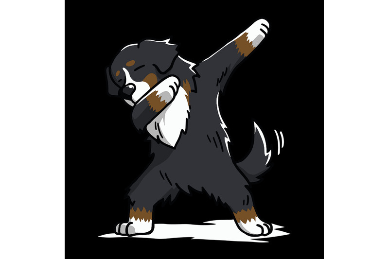 Funny Dabbing Bernese Mountain Dog svg By ...