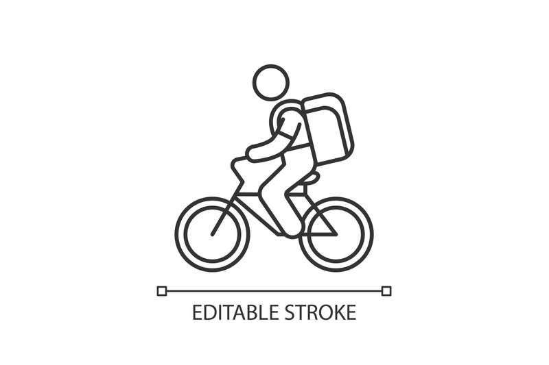 food-delivery-person-linear-icon