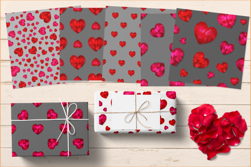 10-seamless-patterns-with-red-hearts