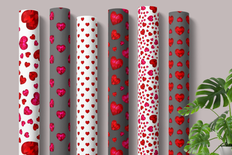 10-seamless-patterns-with-red-hearts