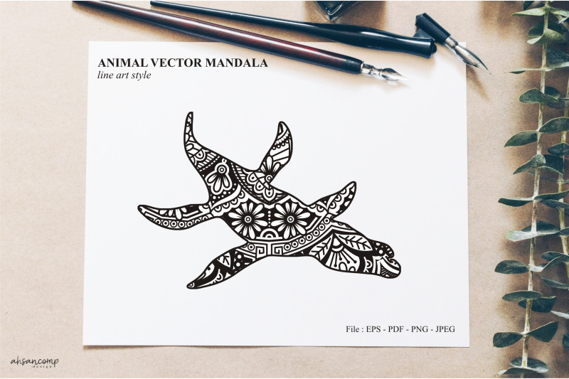 animal-vector-mandala-line-art-style