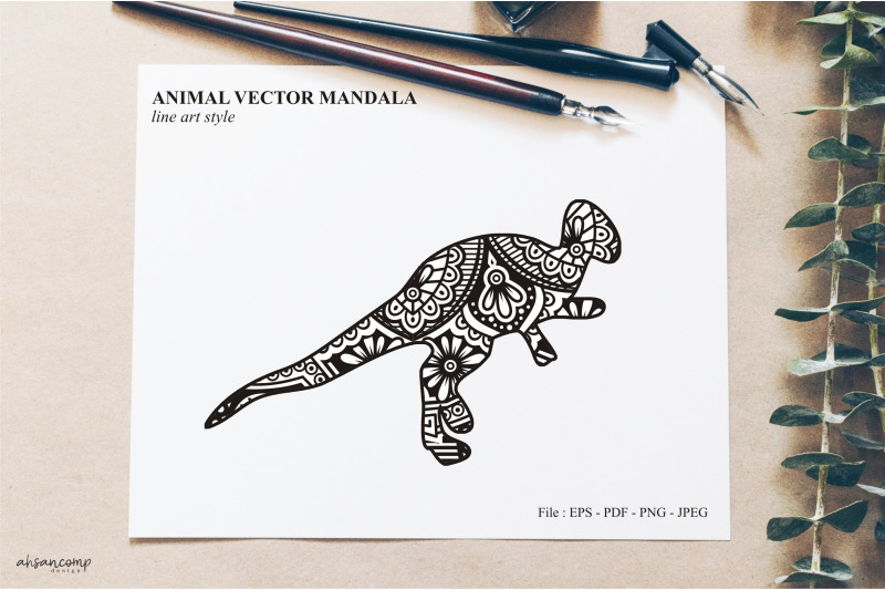 animal-vector-mandala-line-art-style