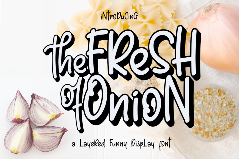 fresh-onion-layered-funny-display-font
