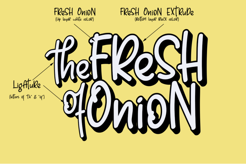 fresh-onion-layered-funny-display-font