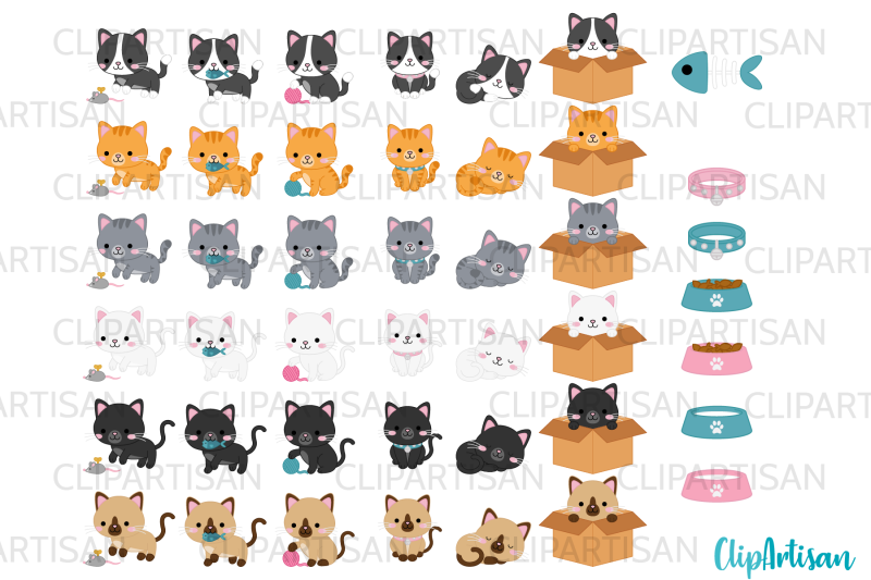 kittens-clipart-cute-kitty-cats-kitties-pets-graphics
