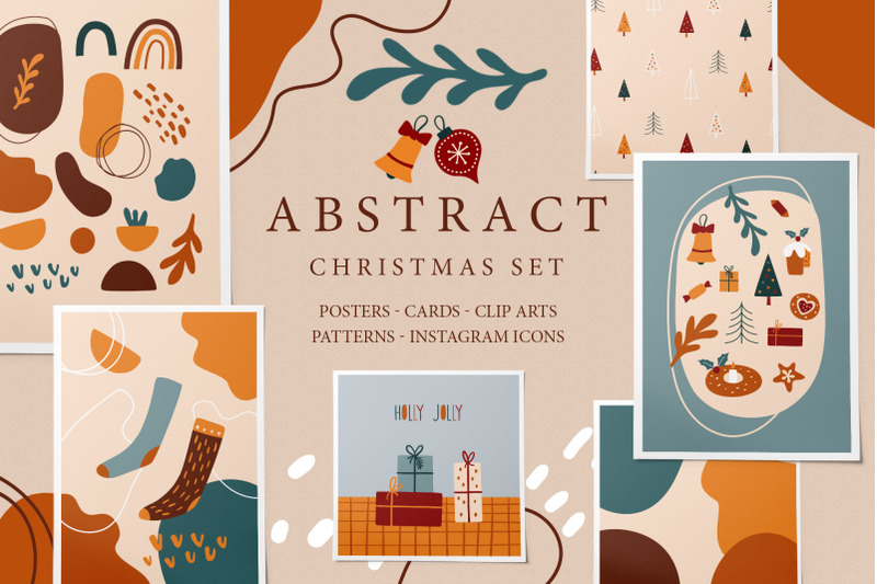 abstract-christmas-set