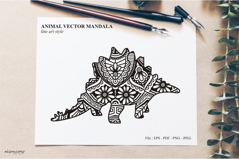 animal-vector-mandala-line-art-style