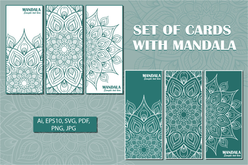 set-of-cards-with-mandala