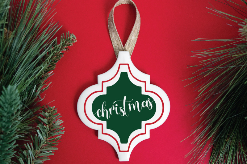Download Christmas Ornament Bundle - Arabesque Tile Ornaments SVG ...