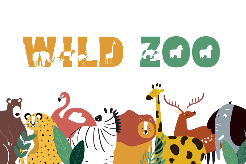 jungle-zoo-animal-font
