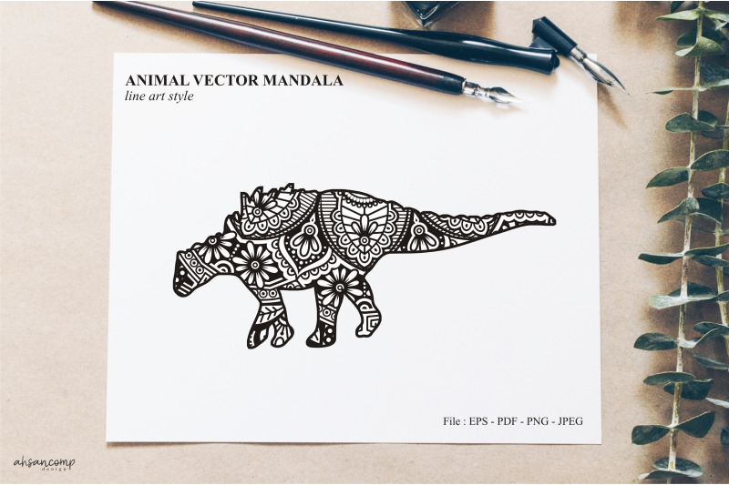 animal-vector-mandala-line-art-style