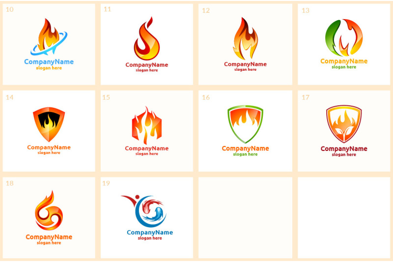 15-fire-logo-bundle