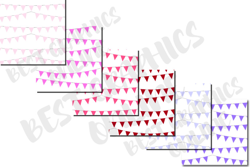 100-bunting-banners-digital-papers-banners-background-paper