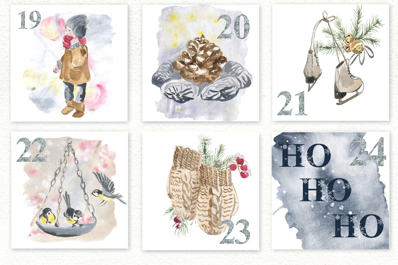 winter-advent-calendar-set