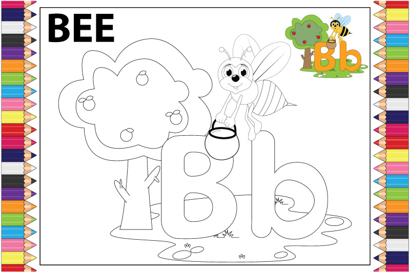 coloring-bee-animal-cartoon-for-kids