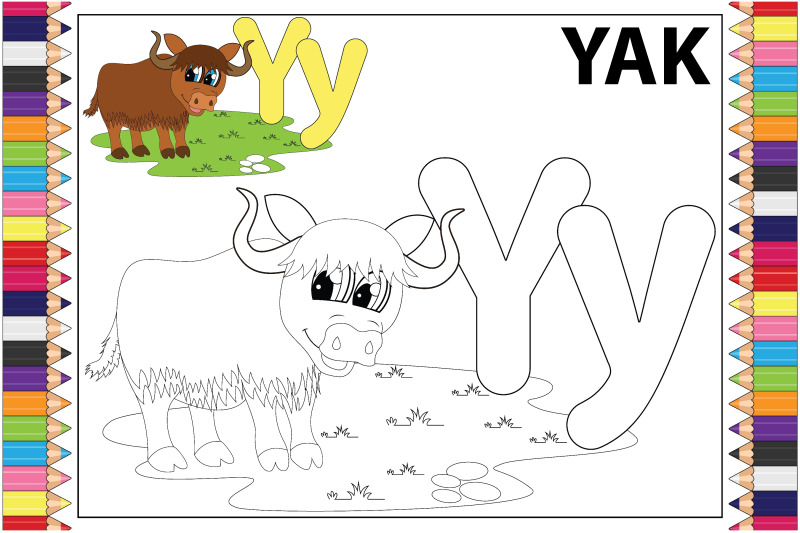 coloring-yak-animal-cartoon-for-kids