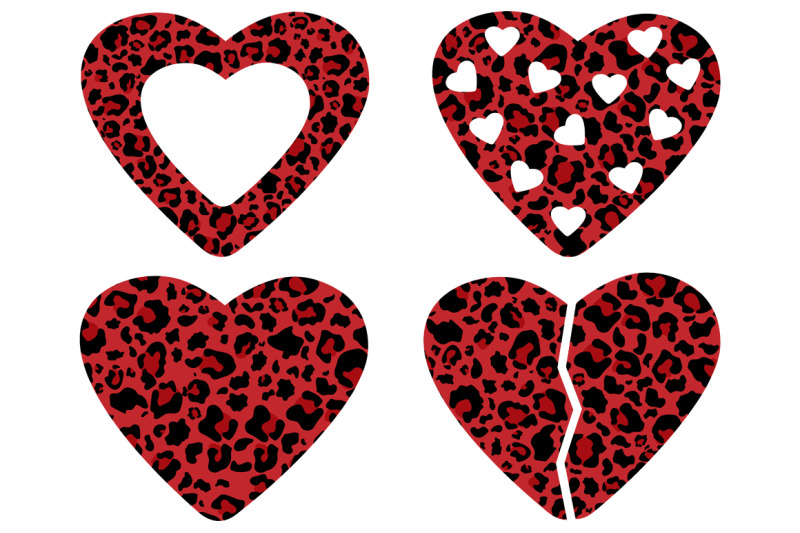 Valentine's Day Earrings Leopard Print Heart Shaped Water - Temu