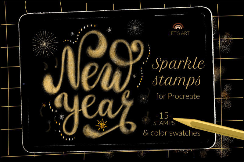 new-year-sparkle-fireworks-brushes
